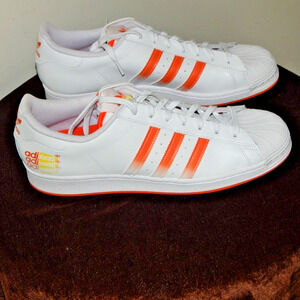 Adidas Superstar Y2K White Orange Yellow Men’s Athletic Sneaker Size 13 US NEW